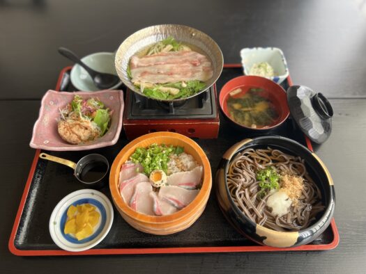 ふるさと定食　ブリわら焼き丼