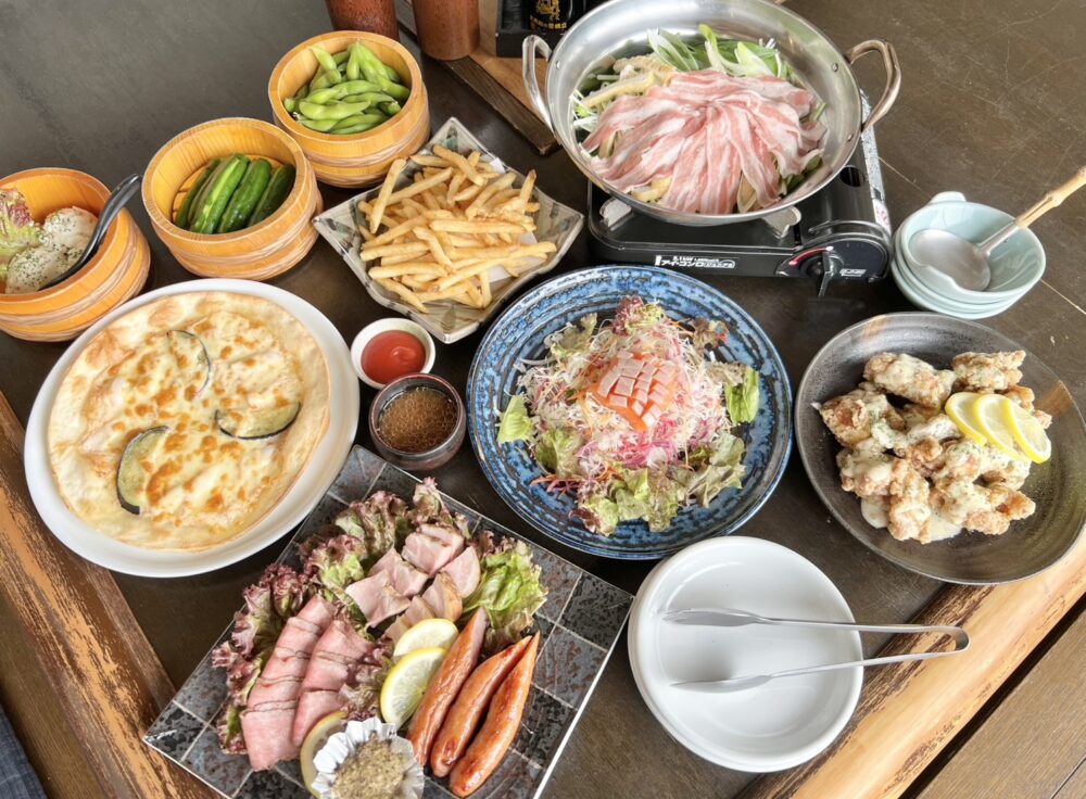 大皿料理　90分飲み放題付きプラン